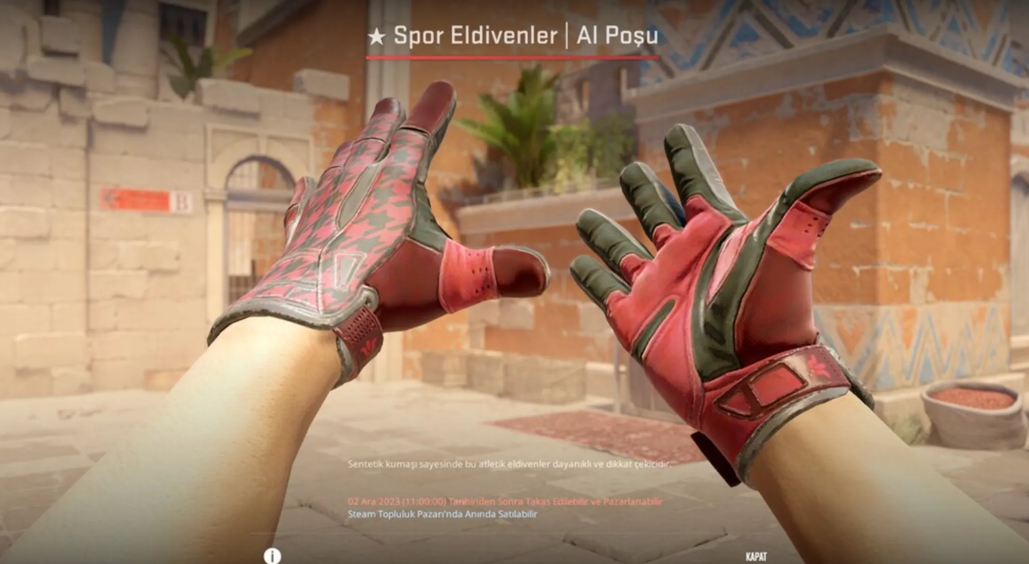 Sport Gloves Scarlet Shamagh